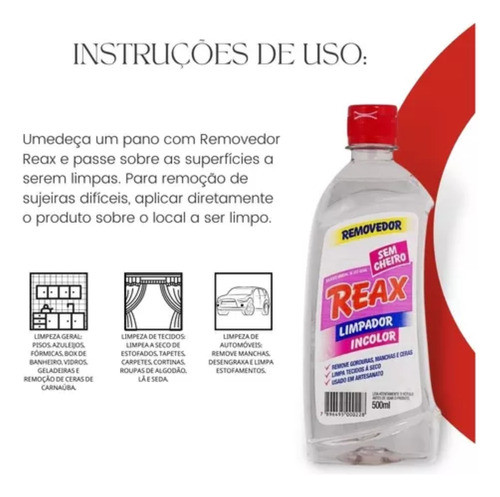 Removedor Sem Cheiro 500 Ml Reax - Nobel 1