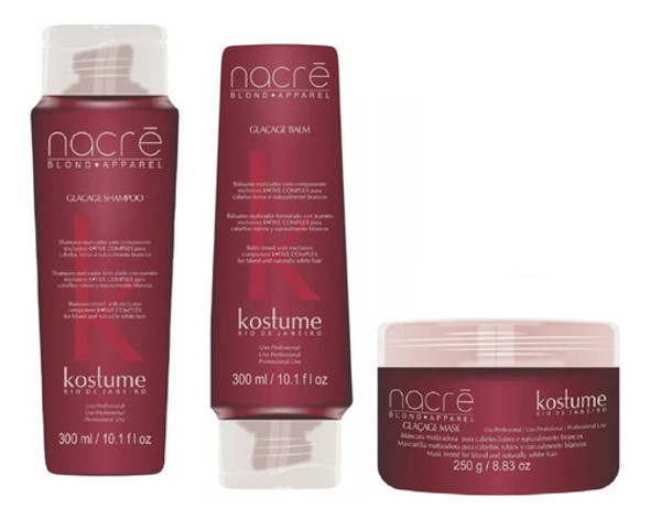 Shampoo Balsamo Mascara Nacre Glacage Antiamarillo Kostume 0