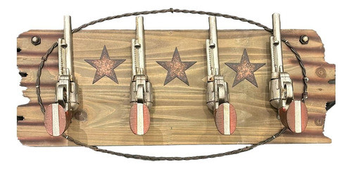 Cabideiro Decorativo Imitação Revolver 0