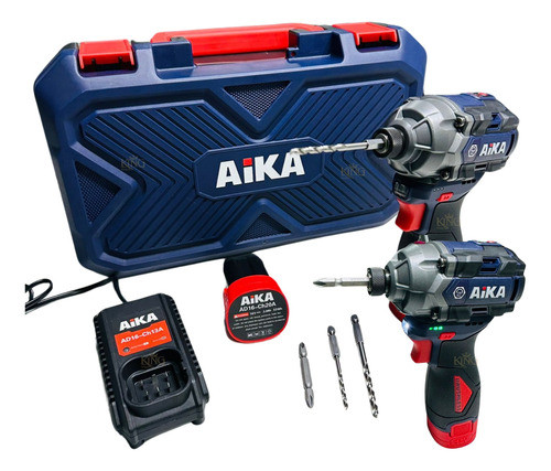 Parafusadeira De Impacto 1/4 Aika 16v Ad-w150b C/ 2 Baterias 0