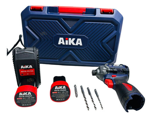 Parafusadeira De Impacto 1/4 Aika 16v Ad-w150b C/ 2 Baterias 1