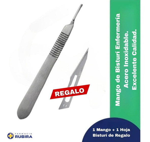 Mango De Bisturí Acero Inoxidable + Hoja Regalo. Excelente! 0