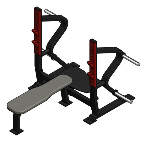 Plano De Maquina De Gimnasio Banco Pecho Plano 0