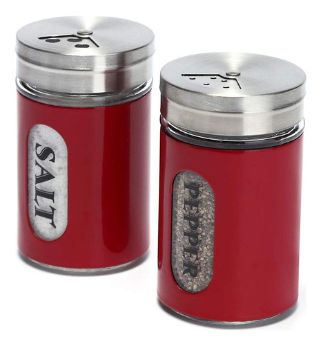 Sal Y Pimienta De Acero Inoxidable Con Orificios Ajustables 0