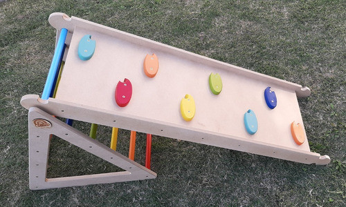 Triangulo + Tobogan / Escalador - 2 En 1 - Montessori 1