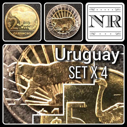 Uruguay - Set X 4 Monedas  - Año 2011 - Animales 0