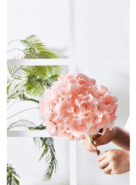 Kislohum Artificial Hydrangea Flowers Blush Heads 10 Fake Hy 1