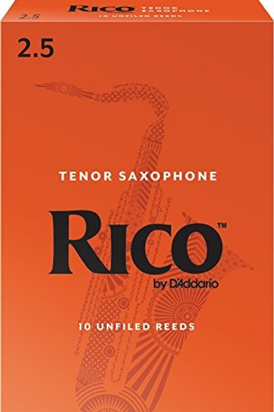 Rico By Daddario Rka1025 Tenor Sax Reeds Strength 2.5 0