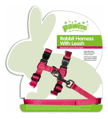 Coleira Peitoral Para Coelho Vermelho Pawise 0