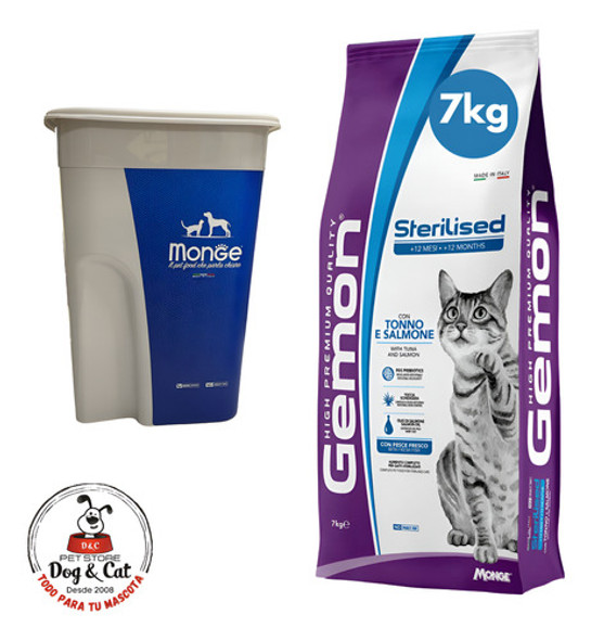 Gemon Gato Castrado Atún Y Salmon 7kg + Regalo 0