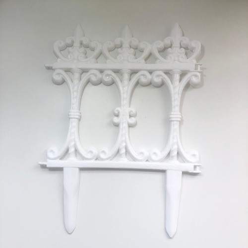Cerca Plástica Para Jardin Diseño Colonial  28 Cm 1