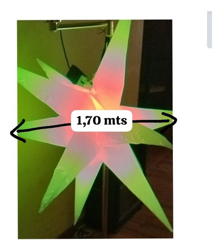 Estrellas Inflables Led 1,70 Mts 1