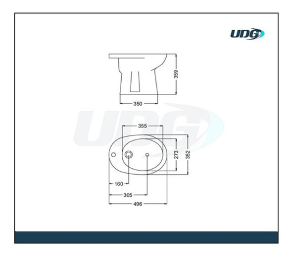 Bidet Bidé 1 Agujero Blanco Loza Losa Sanitaria 1 Bidet Bidé 1 Agujero Blanco Loza Losa Sanitaria 1