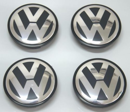 Centro Llanta Vw 56mm De Diametro Negro 1