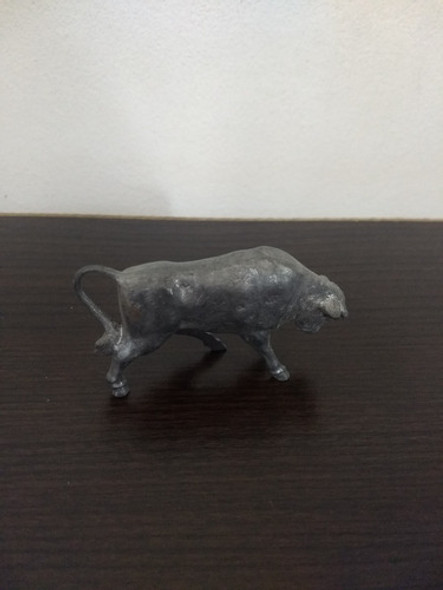 Toro Animales De Granja Mini Figura Plomo Macizo Antigua 1
