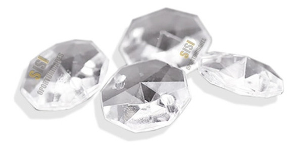 100 Caireles Cristal 14 Mm Y Argollas Araña Antigua Lampara 0