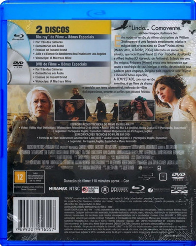 Blu-ray + Dvd A Tempestade - Original & Lacrado 1