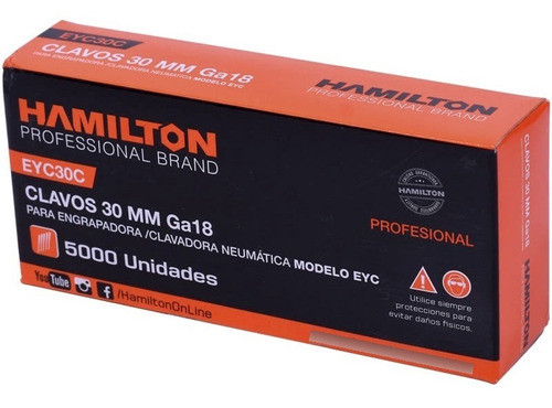 Clavos P/ Clavadora Engrampadora Neumatica Eyc 30mm X 5000u 0