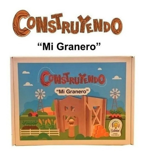 Kit P/construir Granero Juego Didáctico Animales De Granja 1