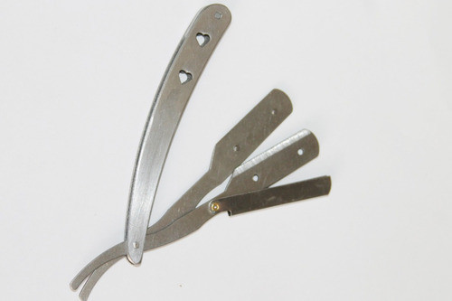 Navalha Para Barba E Acabamento Em Aço Inox 1