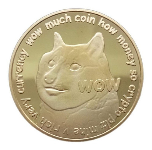 Souvenir Moneda Dogecoin Física Coleccionable Con Cápsula 0
