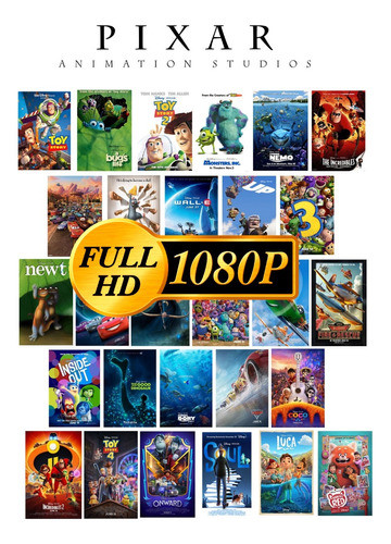 Coleccion Serie De Peliculas Pixar Disney Calidad Full Hd 0