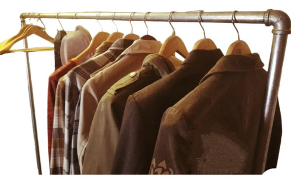 Perchero Resistente Tienda En Caño Hierro 3/4  Industrial 1