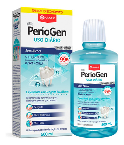 Enxaguante Bucal Periogen Uso Diário - 500ml - Sem Álcool 0