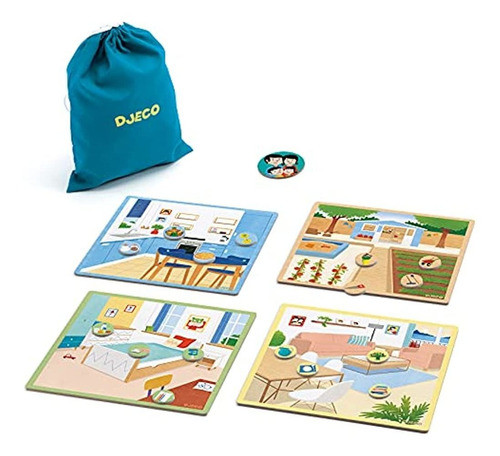 Djeco Tapokekoi Action Board Game, Red 1