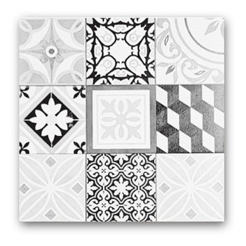 Cerámica Lourdes Calcáreo Gris Y Blanco 56x56 1ra Calidad !! 0