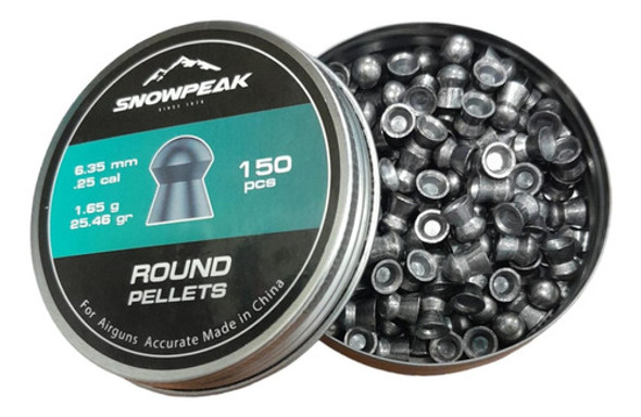 Chumbos Snowpeak 6.35mm 150 U. Bentancor Outdoor 0