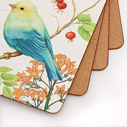 Garden Birds Cork Placemats | Set De 4 Manteles Individuales 1