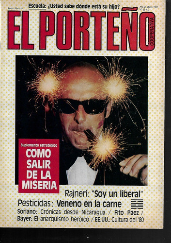 El Porteño N°63 Fito Paez Menotti Mc Donalds Generacion 80s 0