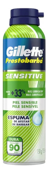 Kit C/2 Espuma Barbear Gillette Prestobarba Sensitive 150g 1