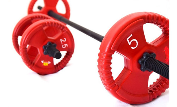 Kit Body Pump 20kg + Barra + 2 Mancuernas 0 Kit Body Pump 20kg + Barra + 2 Mancuernas 0
