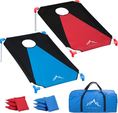 Juego De Cornhole Portátil, Marco Pvc, 91x61cm, 8 Bolsas 0