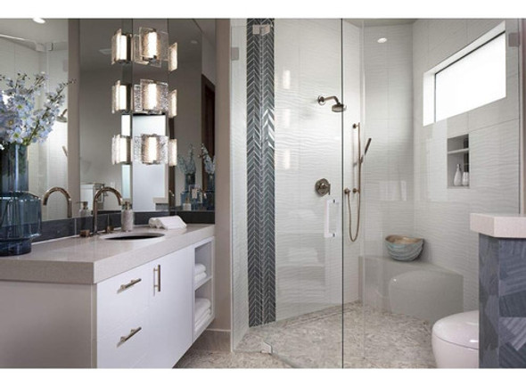 Progress Lighting Led Stone Glass Sconce Collection Brushed 1