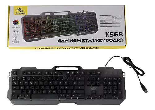 Teclado Simil Macánico Modelo K-568 Profesional Gamer 0