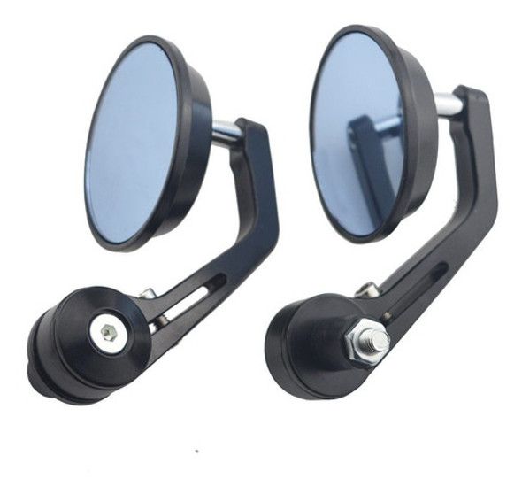 Espejos Sportbike R Redondos Moto Cafe Racer Aluminio Custom 0