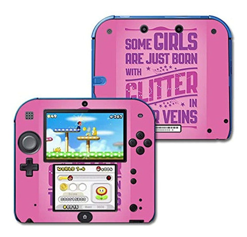 Skin Mightyskins Compatible Con Nintendo 2ds - Glitter Girls 0