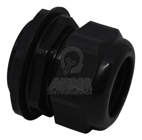 Prensacable Plastico 1 3/4 Ajuste 22 A 32mm Negro Conico 1