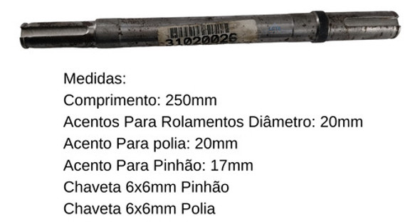 02uni Eixo Do Pinhão Betoneira 400l Rental/max/profissional 1 02uni Eixo Do Pinhão Betoneira 400l Rental/max/profissional 1