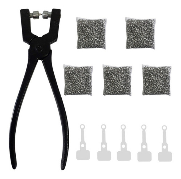Alicate Para Ilhós + Kit De Etiquetas Ilhoses 10000 Unidades 0