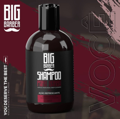 Shampoo + Condicionador Barba Big Barber Pacote Com 6 Unidad 1