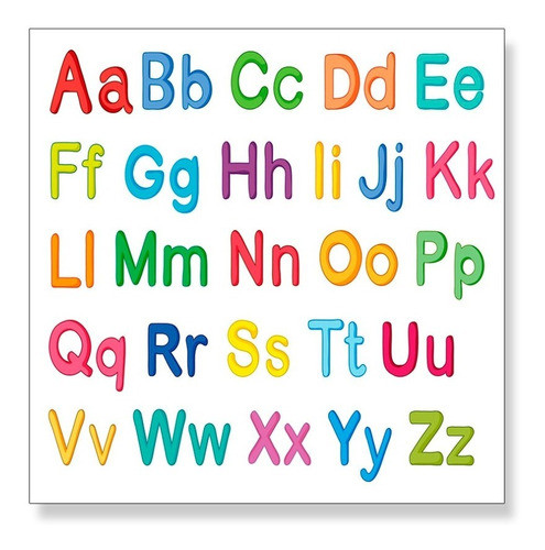 Lona Abc Abecedario Letras Docente Primaria 50x50cm 1