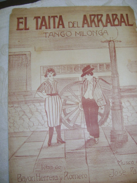 Partitura Piano El Taita Del Arrabal Tango Milonga Decada 30 0
