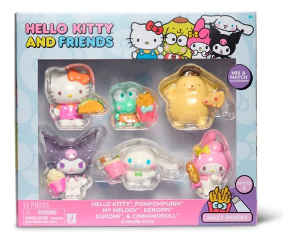 Hello Kitty And Friends Set 6 Figuras Muñecas Coleccionables 0