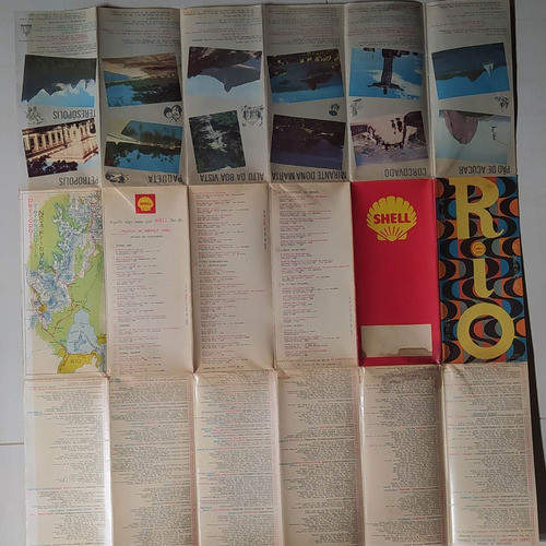 Mapa Do Rio De Janeiro Editado Pela Shell - Década De 1960 1