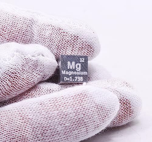 Cubo Acrilico C Elemento Tabla Periodica 10mm Magnesio 1