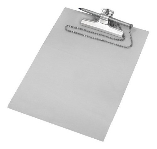Prancheta Transparente Acrílico C/ Caneta Suporte Escritório 0